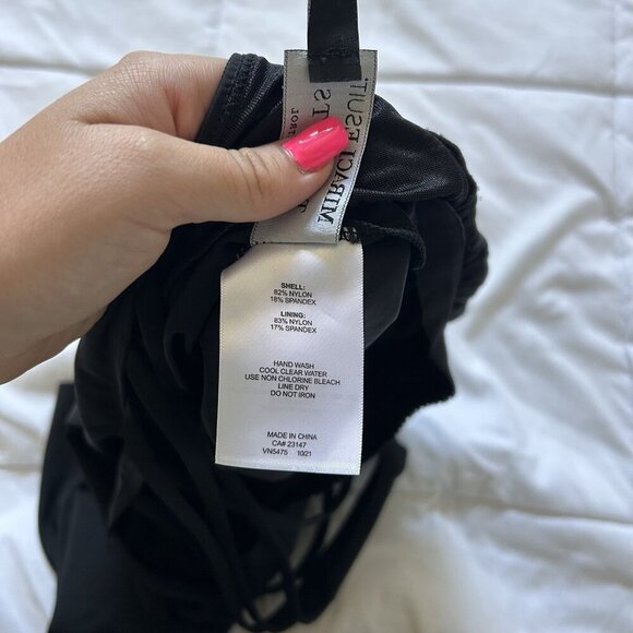 MiracleSuit X Talbots Swimsuit Top Womens 10 Light Control Tankini Black - Picture 6 of 6